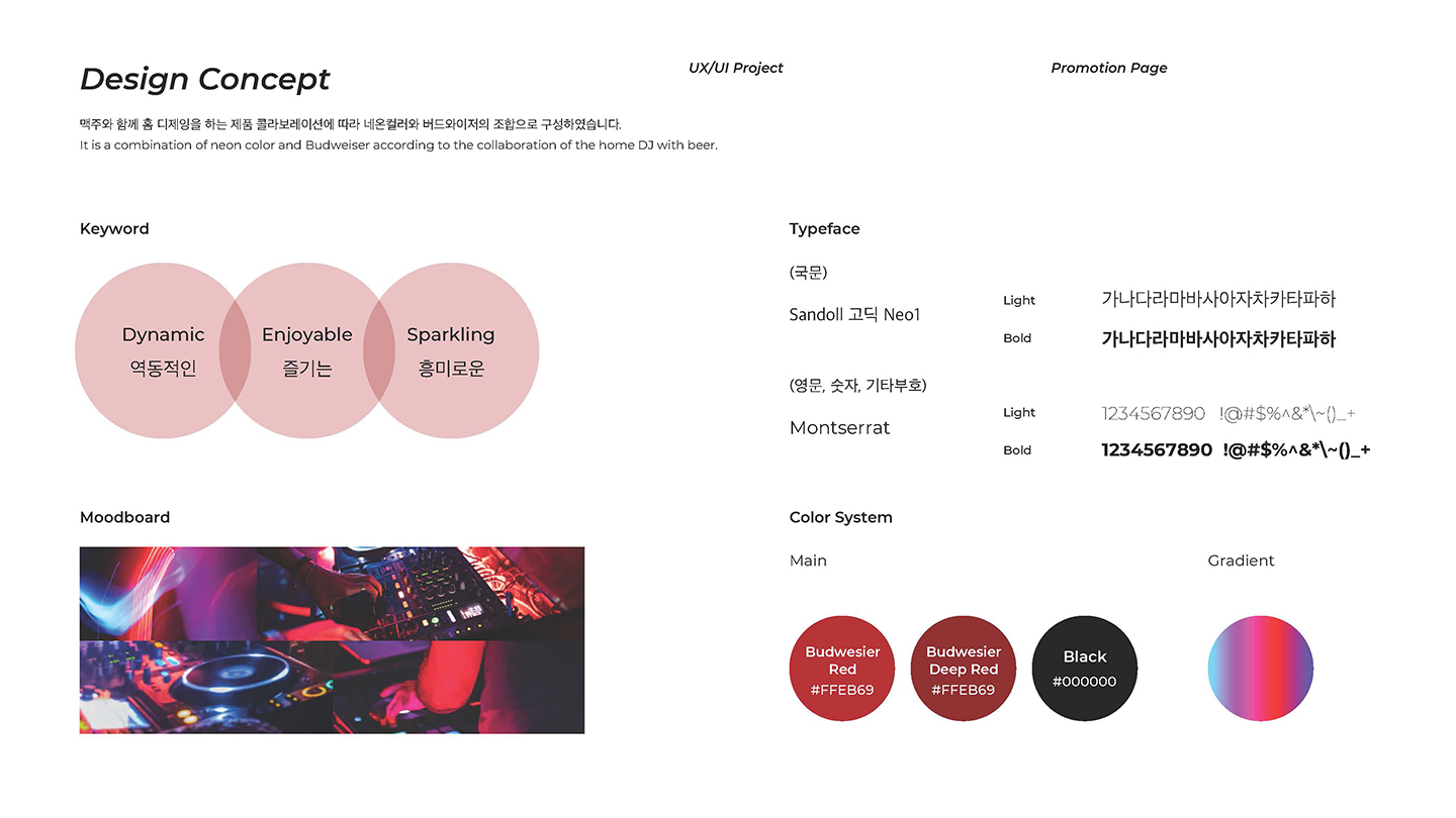 버드와이저 / UI/UX 디자이너 취업 아카데미 박주리2