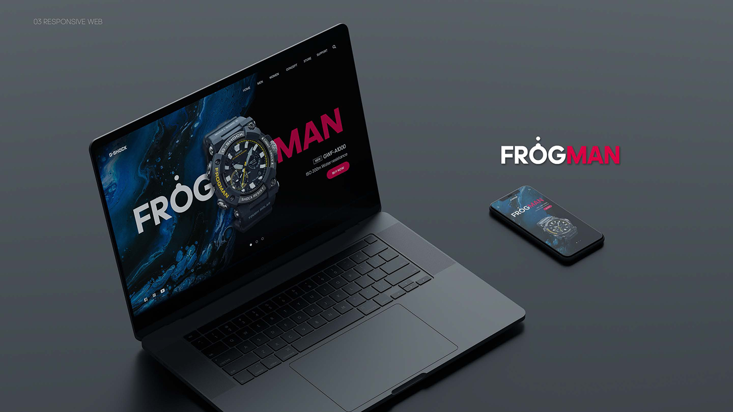 G-SHOCK FROGMAN / UI/UX 디자이너 취업 아카데미 신혜령9