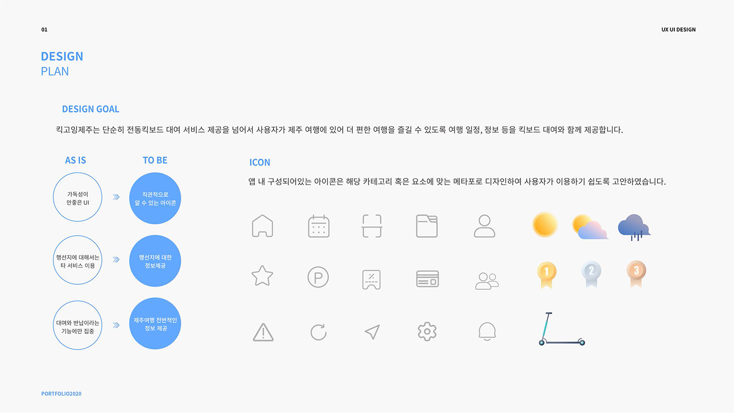 킥고잉 제주 앱 / UI/UX 디자이너 취업 아카데미 서민경2