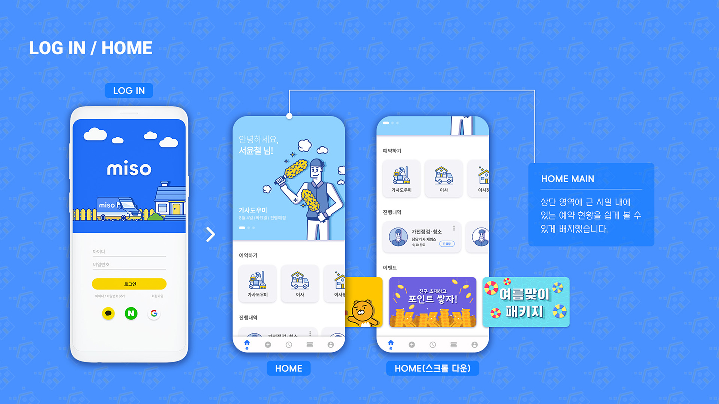 미소 방문 홈서비스 / UI/UX 디자이너 취업 아카데미 서윤철5