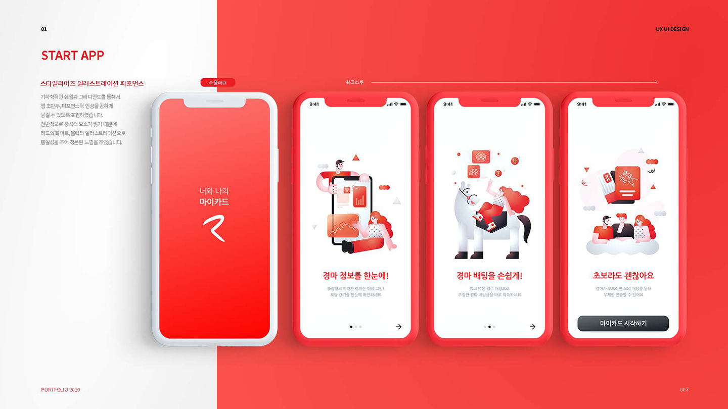 경마 베팅 앱 / UI/UX 디자이너 취업 아카데미 안은지3