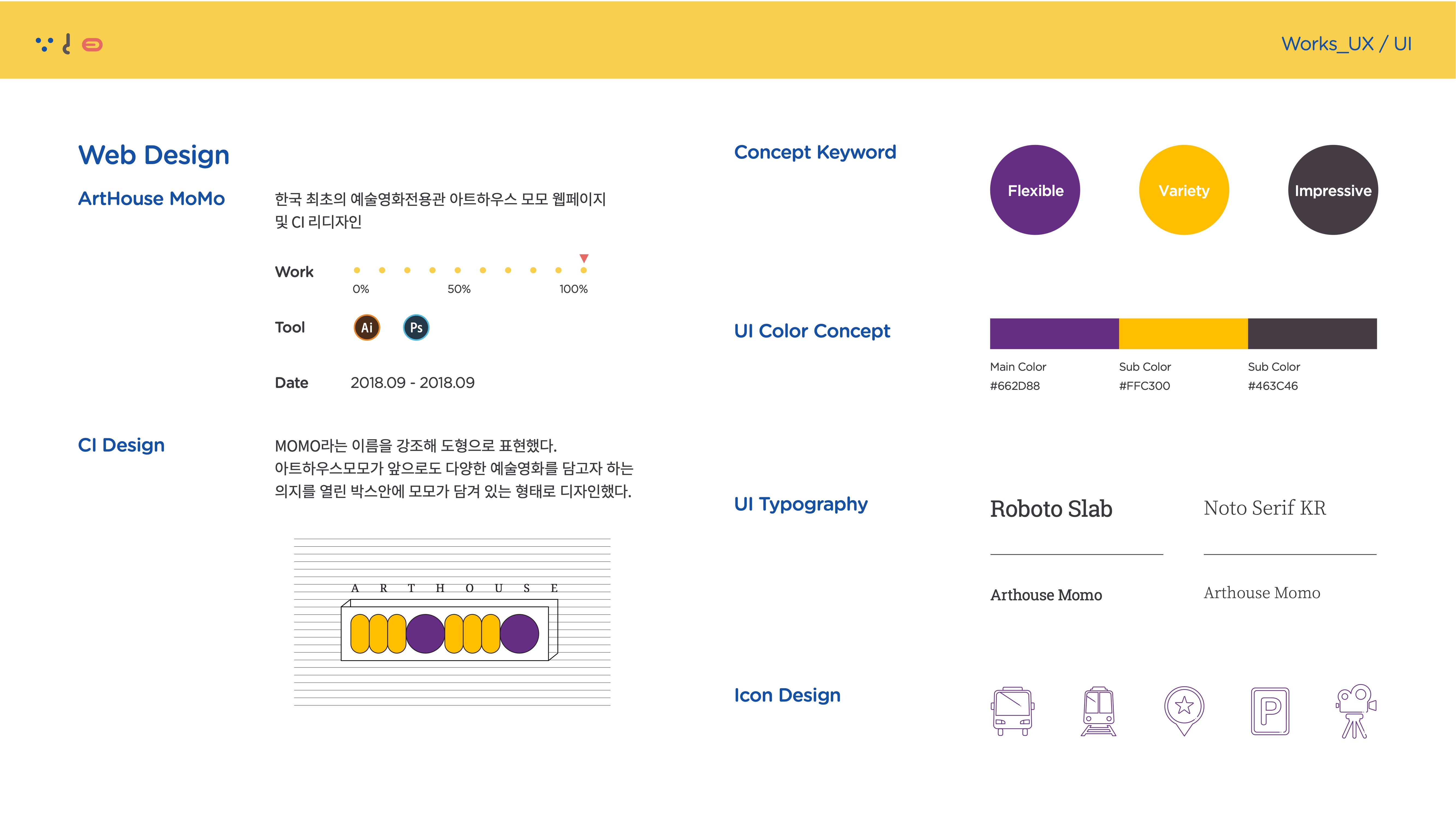 아트하우스 모모  / 모바일 & 웹 UX/UI 디자인 포트폴리오 실무 프로젝트 이승아2