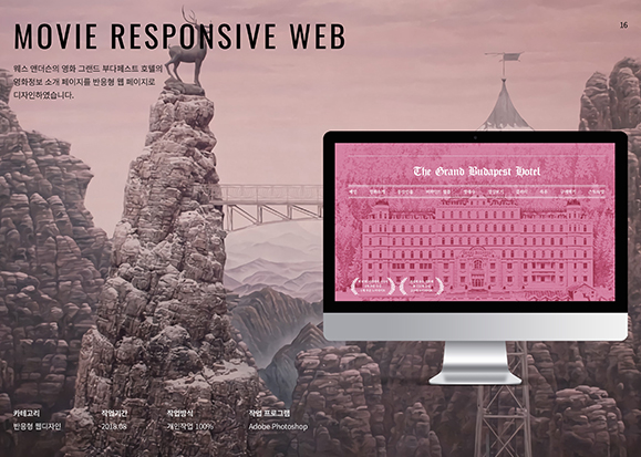MOVIE RESOPNSIVE WEB / 모바일 & 웹 UX/UI 디자인 포트폴리오 실무 프로젝트 신솔비