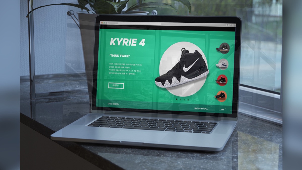 Nike Kyrie 4 / 모바일 & 웹 UX/UI 디자인 포트폴리오 실무 프로젝트 신수연12