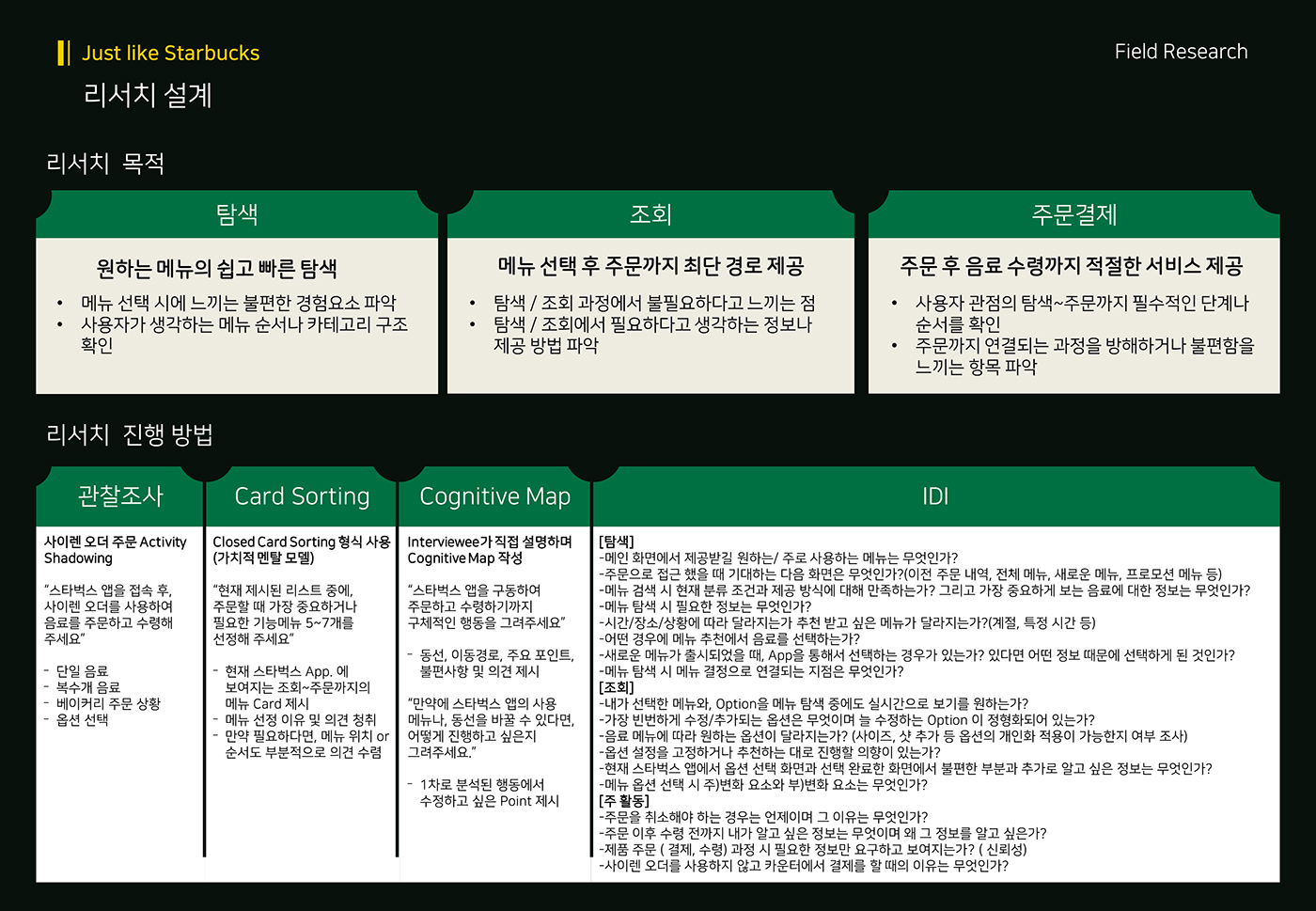 스타벅스 사이렌오더 / 라이트브레인 UX 아카데미 양O희, 정O원, 나O선10