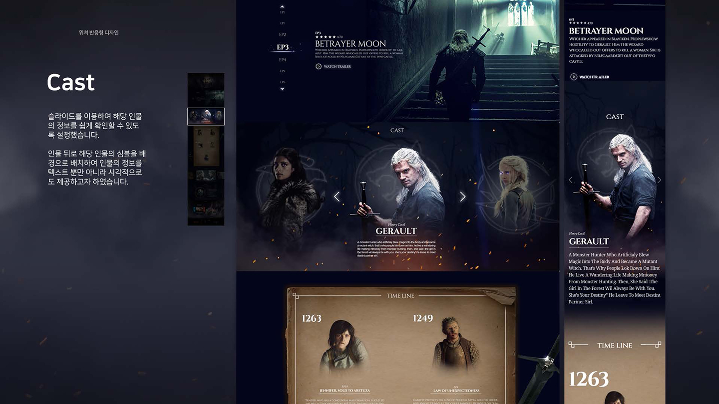 The Witcher / UI/UX 디자이너 취업 아카데미 최혜인5
