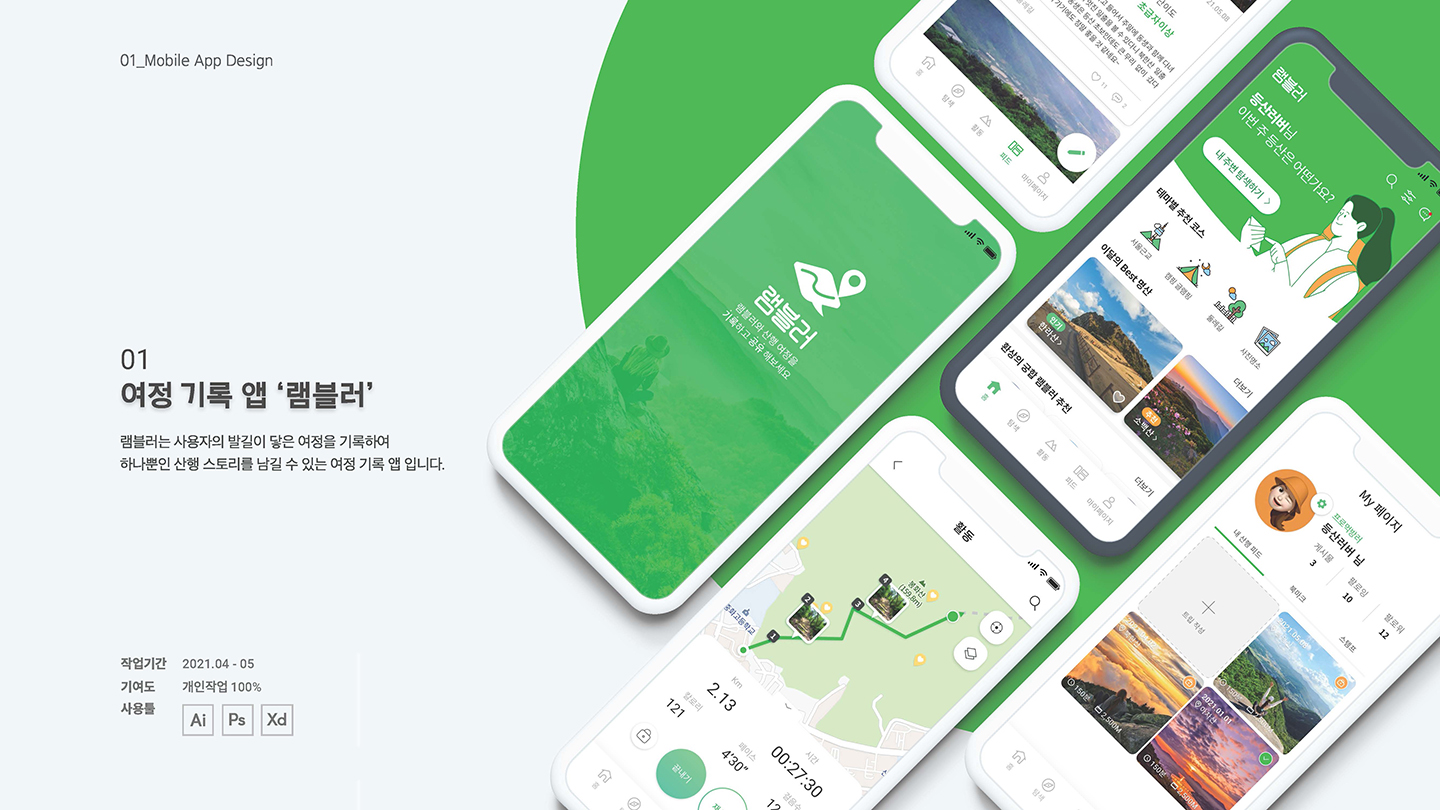 램블러 / UI/UX 디자이너 취업 아카데미 최지영1