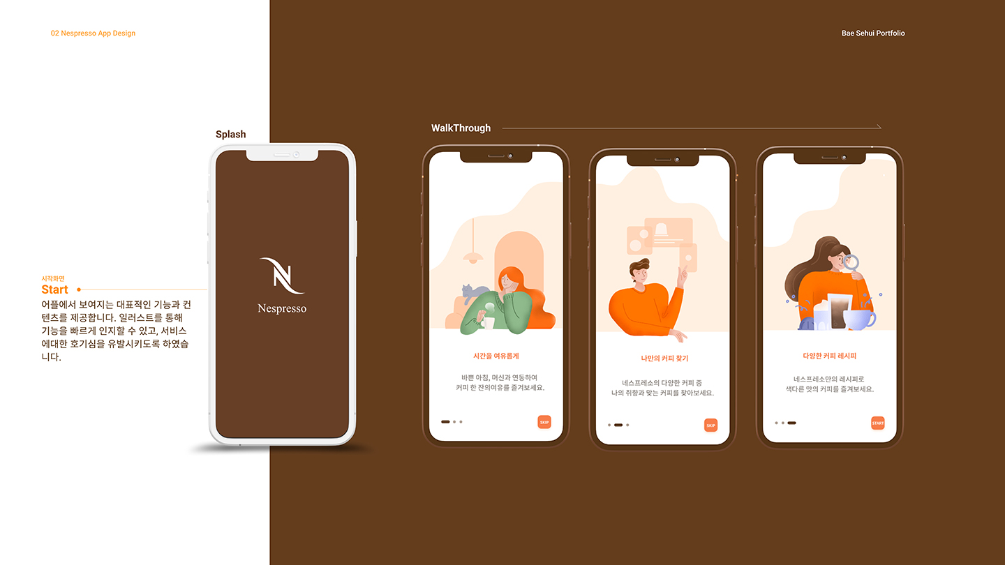 네스프레소 앱 / UI/UX 디자이너 취업 아카데미 배세희5