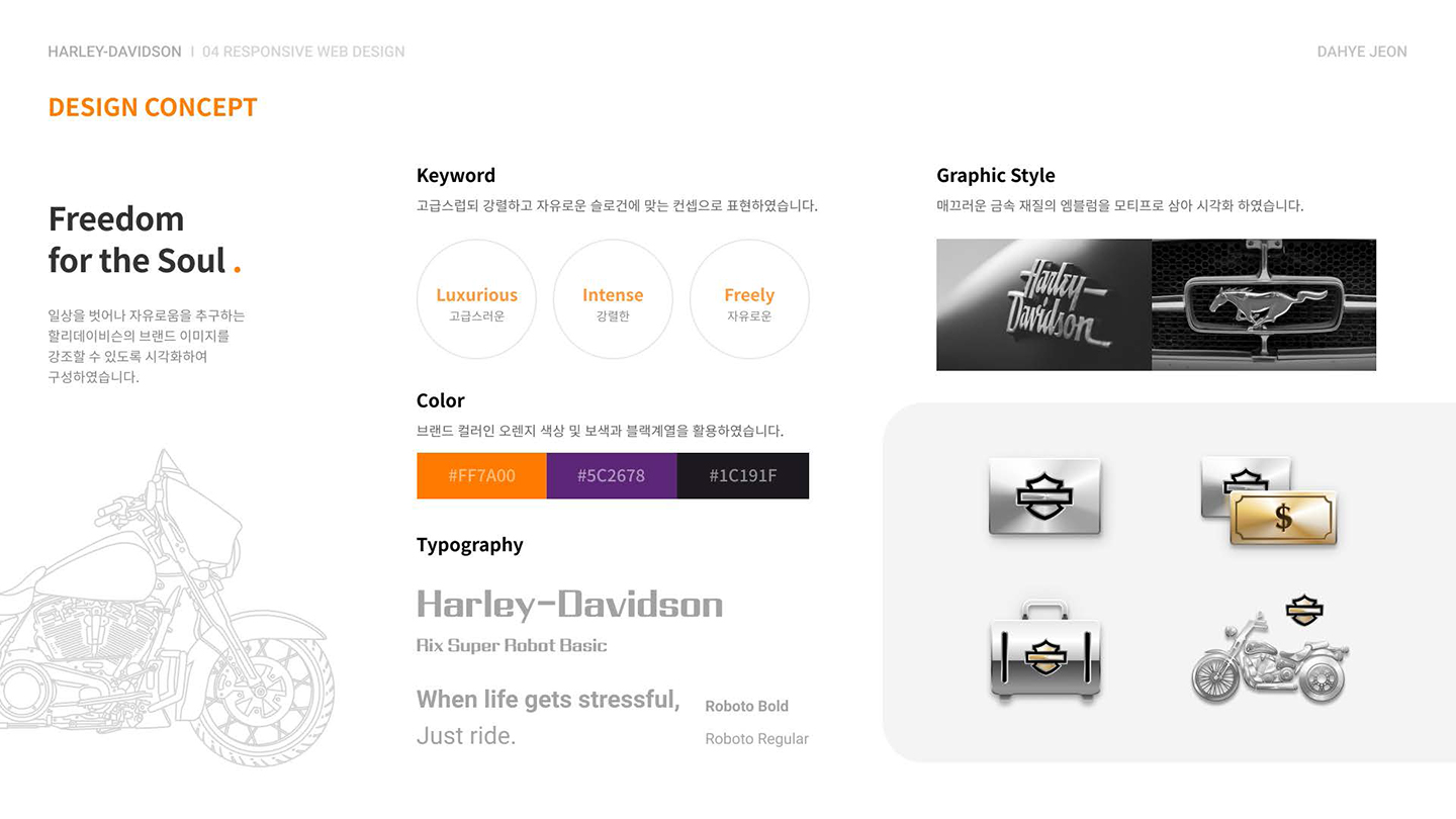 Harley-Davidson / UI/UX 디자이너 취업 아카데미 전다혜2