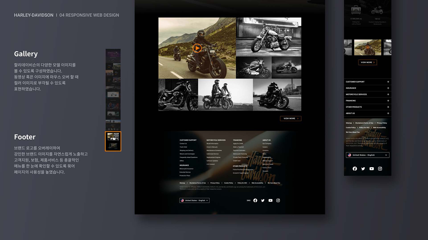 Harley-Davidson / UI/UX 디자이너 취업 아카데미 전다혜8
