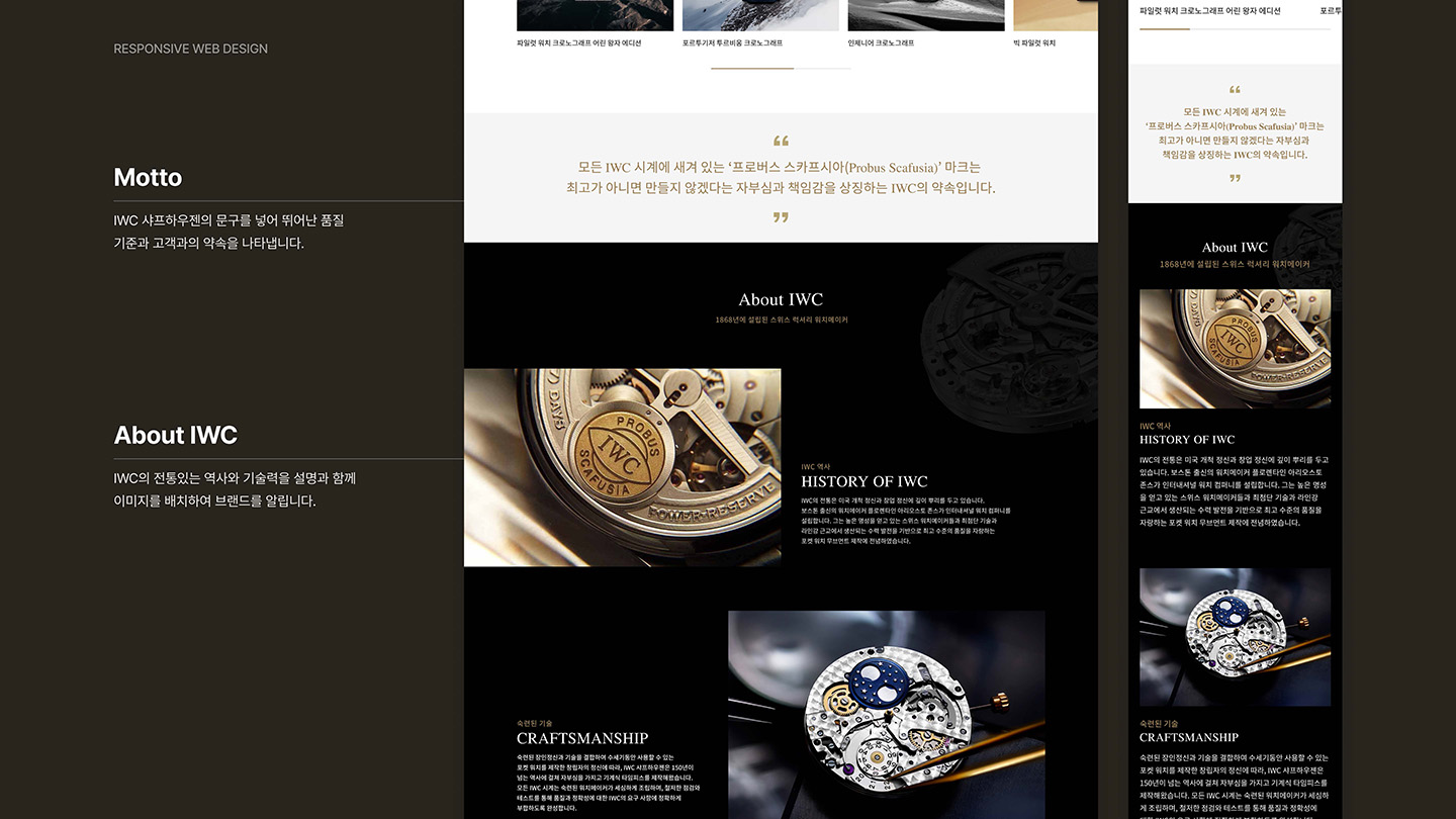 IWC 샤프하우젠 / UI/UX 디자이너 취업 아카데미 정혜선4